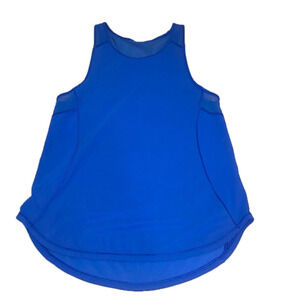 LULULEMON Sculpt Tank Top Mesh Panels Dark Blue Sz 0 Like New